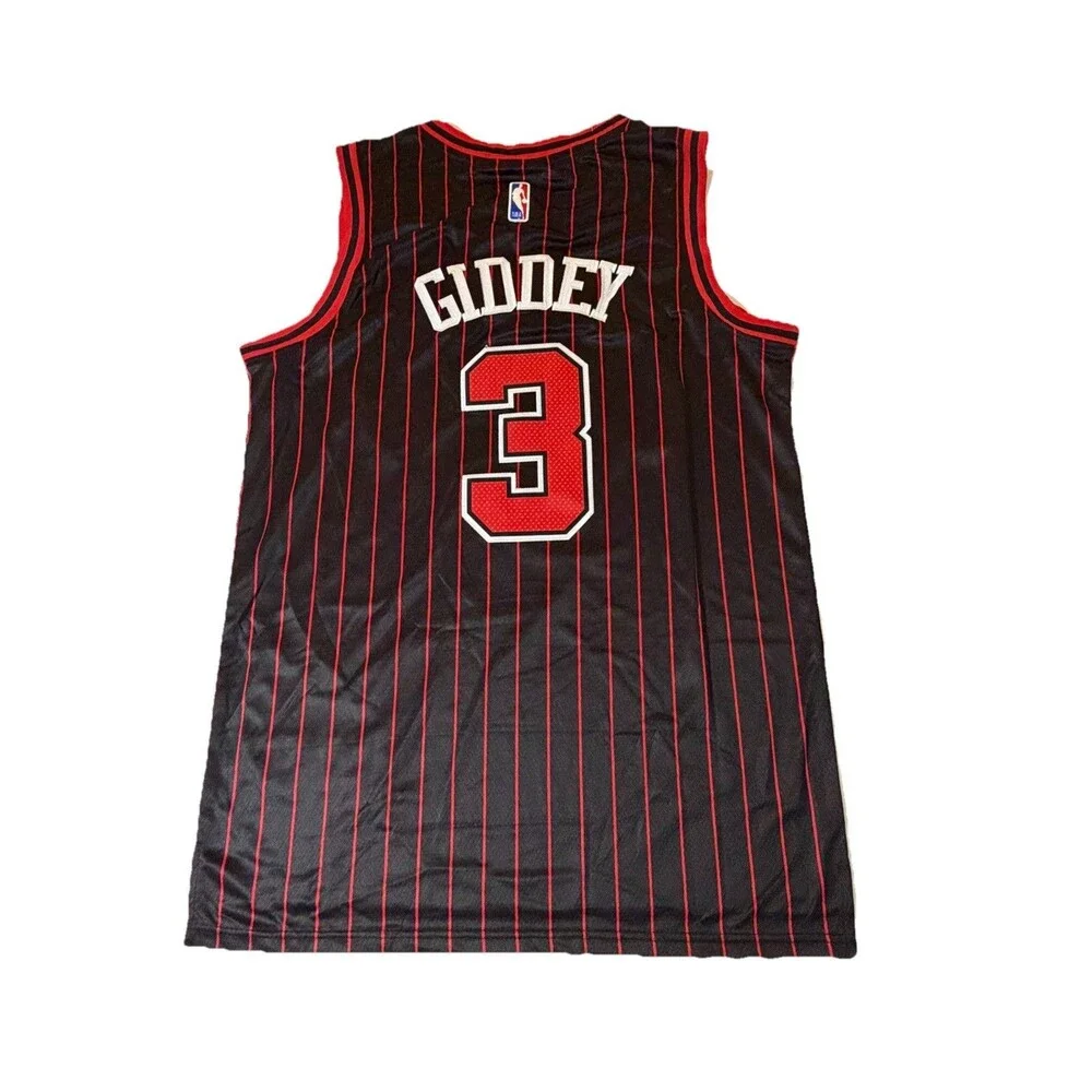 NWT Josh Giddey #3 Chicago Bulls Jordan Swingman Jersey Pinstripe Size 50 L